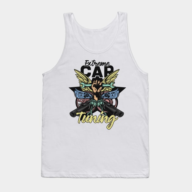 Extreme Car Tuning Tank Top by Vroomium